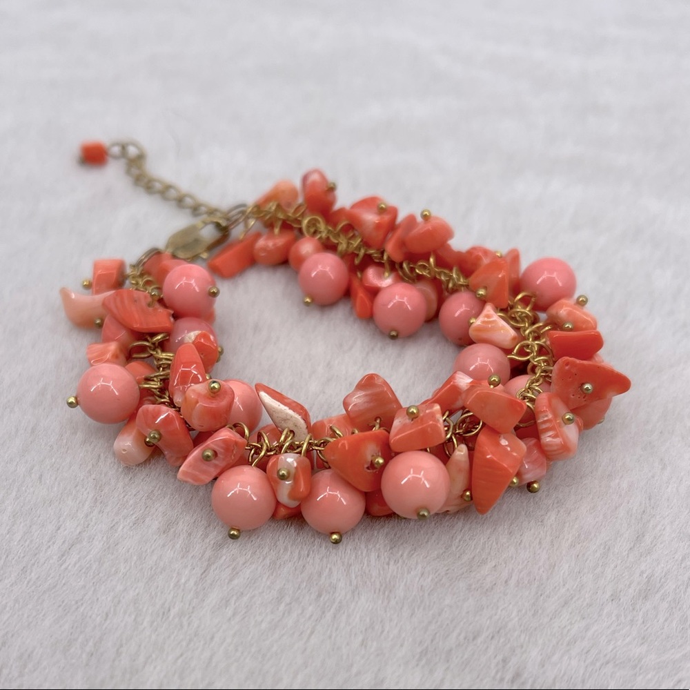 Coral color bracelet